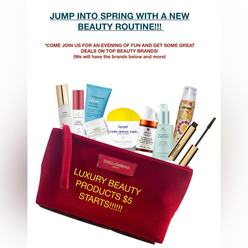 Makeup, skincare, haircare and tools. Join us for a great show with $5 starts!